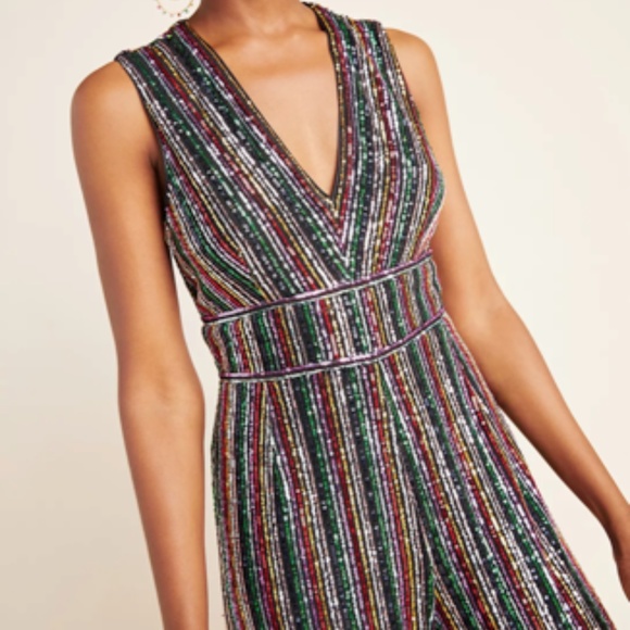 Saylor NYC Winnipeg Sequined Jumpsuit XS - Picture 2 of 5